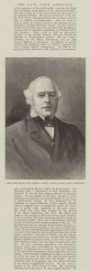 Den afdøde højre ærede Henry Austin Bruce, First Lord Aberdare (gravering) af English School