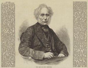Den afdøde Sir David Brewster (gravering) af English School