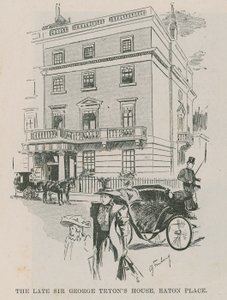 Det afdøde Sir George Tryons hus, Easton Place, London af English School