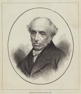 Den afdøde Sir Henry Holland, Baronet (gravering) af English School