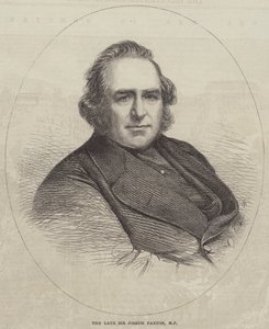 Den afdøde Sir Joseph Paxton, MP (gravering) af English School
