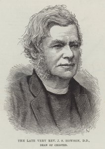 Den afdøde Very Reverend J S Howson, DD, Dean of Chester (gravering) af English School