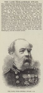 Den afdøde viceadmiral Ewart, CB (gravering) af English School