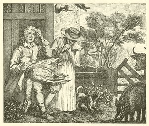 Manden og hans gås (gravering) af English School