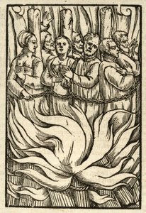 Mange ofres martyrium (gravering) af English School
