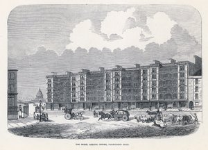 Model indlogeringshusene, Farringdon Road, London af English School