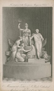 Monumentet opført i St Pauls Cathedral af English School