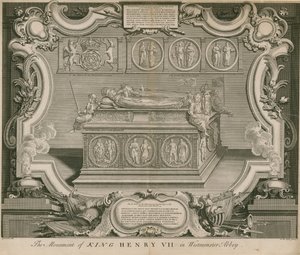 Monumentet af kong Henry VII af English School
