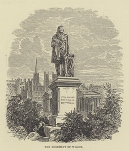 Wilsons monument (gravering) af English School