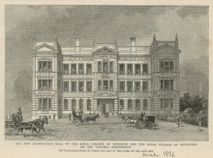 Den nye eksamenssal for Royal College of Surgeons og Royal College of Physicians af English School