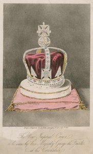 Den nye kejserlige krone, der skal bæres af Hans Majestæt George IV ved hans kroning af English School