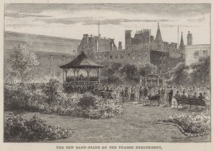 Den nye bandstand på Themsen Embankment af English School