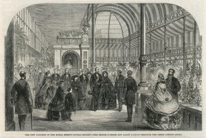 Royal Horticultural Societys nye haver: Prinsgemalen og festen går gennem den store udestue af English School