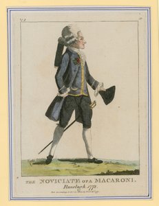 Noviciat af en makaroni, Ranelagh, 1772 af English School
