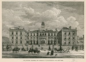 Officererne indkvarterer sig på den nye kavalerikaserne ved Knightsbridge af English School