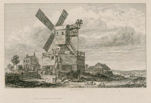 Den gamle mølle på Wimbledon Common af English School