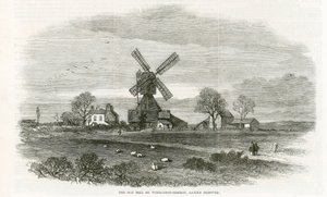 Den gamle mølle på Wimbledon Common af English School