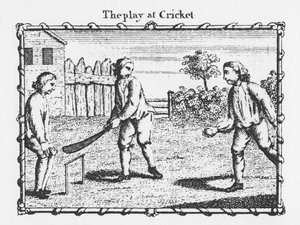 Skuespillet på Cricket (gravering) af English School