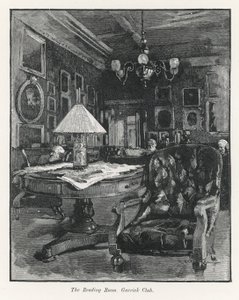 Læsesalen i Garrick Club af English School