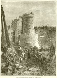Reparationen af Jerusalems mure af English School