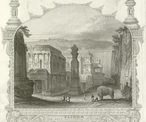 Kailah-templet, Ellora, Indien af English School