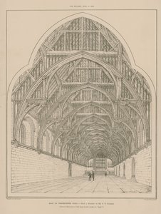 Taget af Westminster Hall af English School