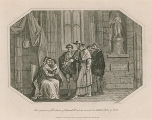 Adskillelsen af dronningen af Edward IV og hendes anden søn, Richard Duke of York af English School