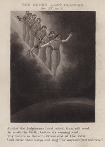 De syv sidste plager, Åbenbaring XV, ver 6 (gravering) af English School