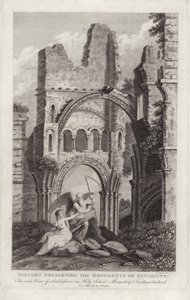 Seitenansicht von Lindisfarne von English School