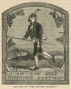 Tegnet på The Running Footman af English School