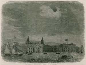 Solformørkelsen set fra Isle of Dogs af English School