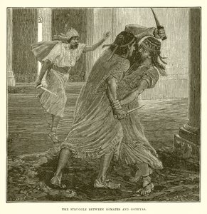 Kampen mellem Gomates og Gobryas af English School