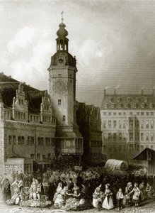 Rådhuset og markedspladsen, Leipzig af English School