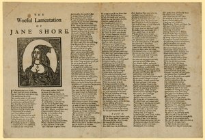 Jane Shores sørgelige klagesang af English School