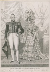 Deres Majestæter Kong William IV og Dronning Adelaide af English School