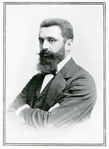 Theodor Herzl (1860-1904) (s/h foto) af English School