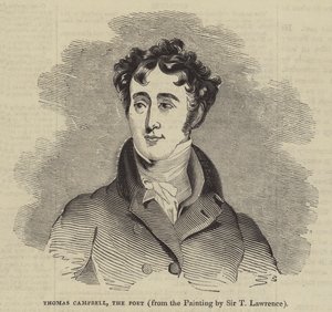 Thomas Campbell, digteren (gravering) af English School