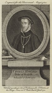 Thomas Howard, hertug af Norfolk, halshugget den 2. juni 1572 af English School