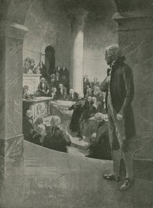 Thomas Jefferson lytter til forræderitalen af English School