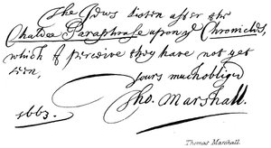Thomas Marshall af English School