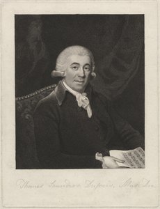 Thomas Saunders Dupuis, ca. 1800 (stipstik) af English School