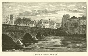 Thomond Bridge, Limerick (gravering) af English School