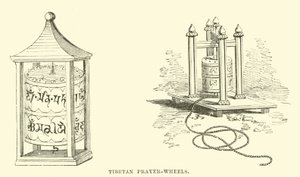 Tibetan prayer-wheels  af English School