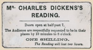 Billet til en Charles Dickens-læsning af English School