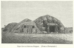 Tigerhulen ved Saluvan Kuppan (gravering) af English School