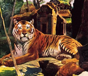 Tiger i ruinerne