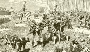 Tilly beder om Magdeburgs overgivelse af English School