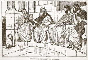 Timoleon in der syrakusanischen Versammlung von English School