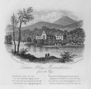 Tintern Abbey, Monmouthshire, fra Wye af English School