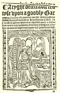 Titelside af John Skeltons Goodly Garlande af English School
